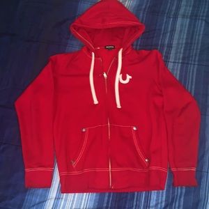 True Religion Red Hoodie S